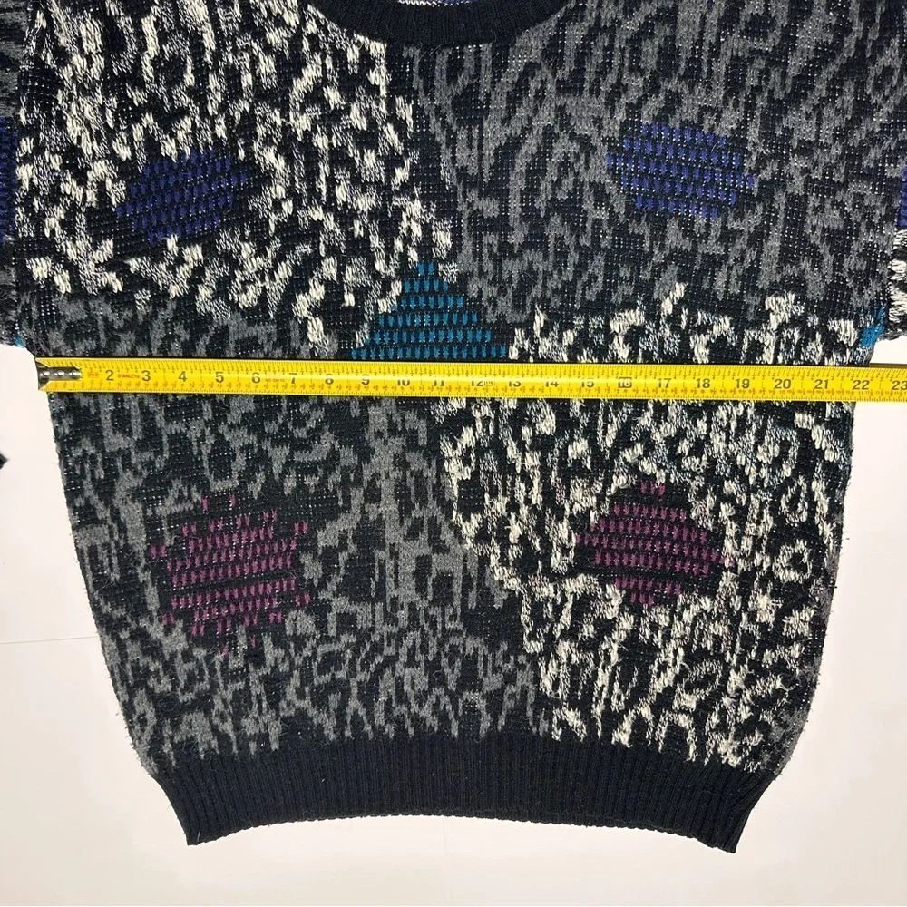 Vintage Michael Gerald 80s 90s Retro Knit Sweater Cobain Size Large